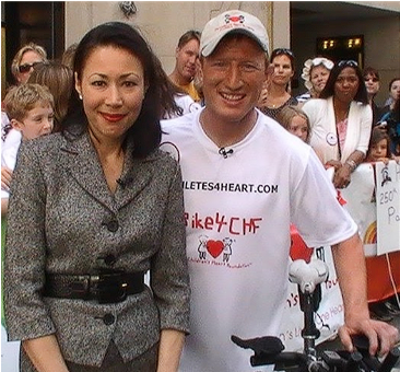 Photo of Nels with a woman at the 2010 Bike Across America
Santa Monica CA  to NYC